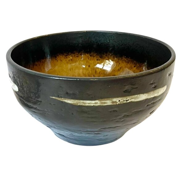 NEW Joseph Abboud Solaris Constellation Brown Drip Glaze Soup Cereal Bowls - Picture 4 of 14